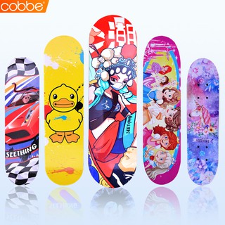 Cobbe สเก็ตบอร์ดเด็ก 4 ล้อ Childents Skateboard มีลายให้เลือก สเก็ตบอร์ดลายการ์ตูน 2 ด้าน