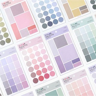 PNSs; สติ๊กเกอร์ ตกแต่ง สีสัน สติ๊กเกอร์วงกลม สี่เหลี่ยม