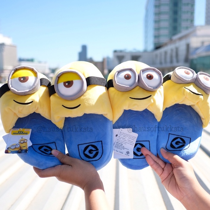 รองเท้าใส่ในบ้าน พื้นหนา Minion Dave เดฟ & Carl คาร์ล แบบใหม่ Minions มินเนี่ยน มินเนียน Despicable Me