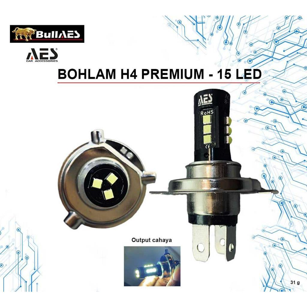 MATA H4 หลอดไฟ LED 15 EYES LED 3030 SMD LED V2546