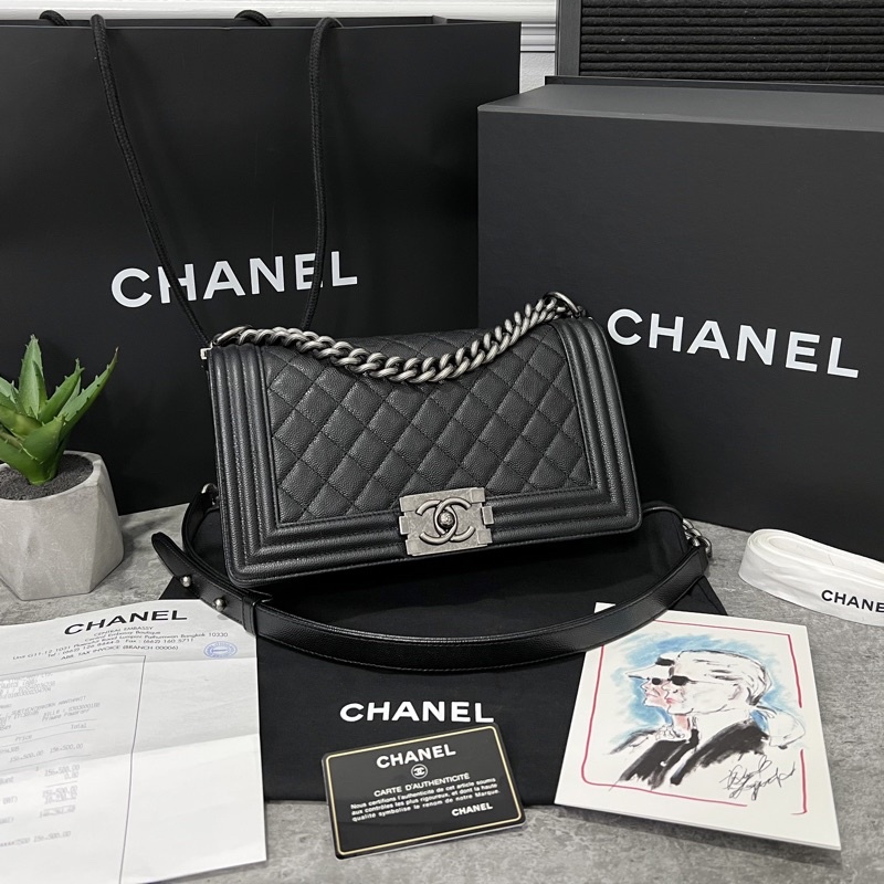 Chanel boy caviar flap bag