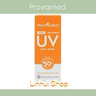 PROVAMED PRO-BALANCE UV AQUA SERUM SPF50+ PA++++ (40 ML) . โปรวาเมด โปร บาลานซ์ ยูวี อควา เซรั่ม