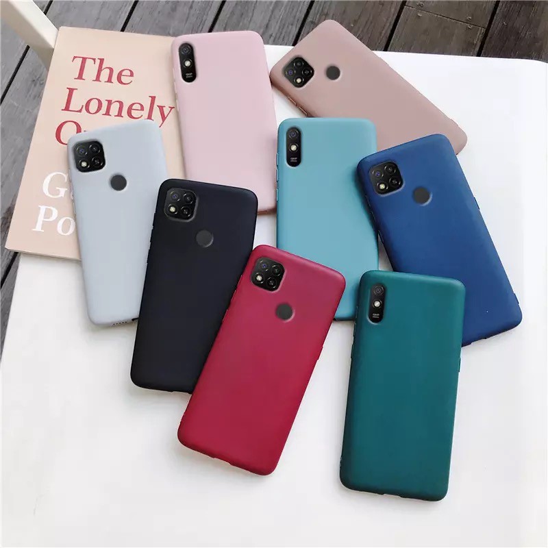 Redmi 9C 9A 9 Candy Color Slim Thin Soft TPU Matte Skin Silicon Android เคสโทรศัพท์ - รูปที่ 2