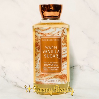 "Warm Vanilla Sugar" Bath&amp;Body Works Shower Gel เจลอาบน้ำทำความสะอาดผิว กลิ่นหอมติดตัว และช่วยบำรุงผิวนุ่มนวลน่าสัมผัส