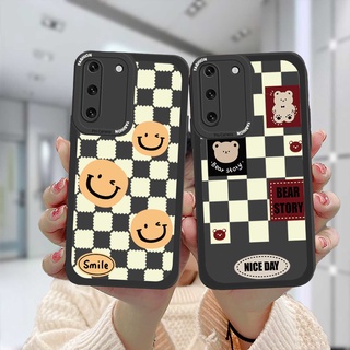 เคสโทรศัพท์มือถือแบบนิ่ม การ์ตูนยิ้มแย้มชุดซิลิโคนซิลิโค Samsung A10S A50 A20S A03S J7 Prime A02S A20 A72 A32 A52 A12 A51 A50S A10 A30S A52S A30 M12 M10 M01S A54 A15 A16 A9 A5 Y12 Y20 A12 เคส