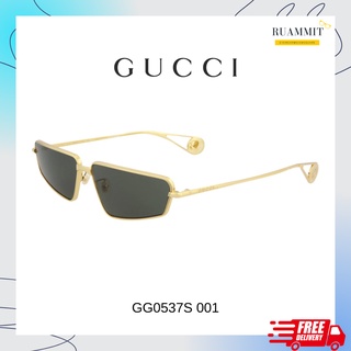 แว่นกันแดด Gucci GG0537S 001 / 002 สี Gold ทรงแคทอาย ของแท้ จัดส่งฟรี!!