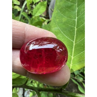 Ruby cabochan corundum  Lab made fine Natural Ruby color