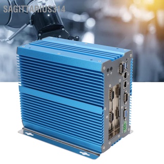 Sagittarius314 Industrial Computer Fanless Mini PC for Intel Core I5 7200U System USB Port Metal Case 100‑240V