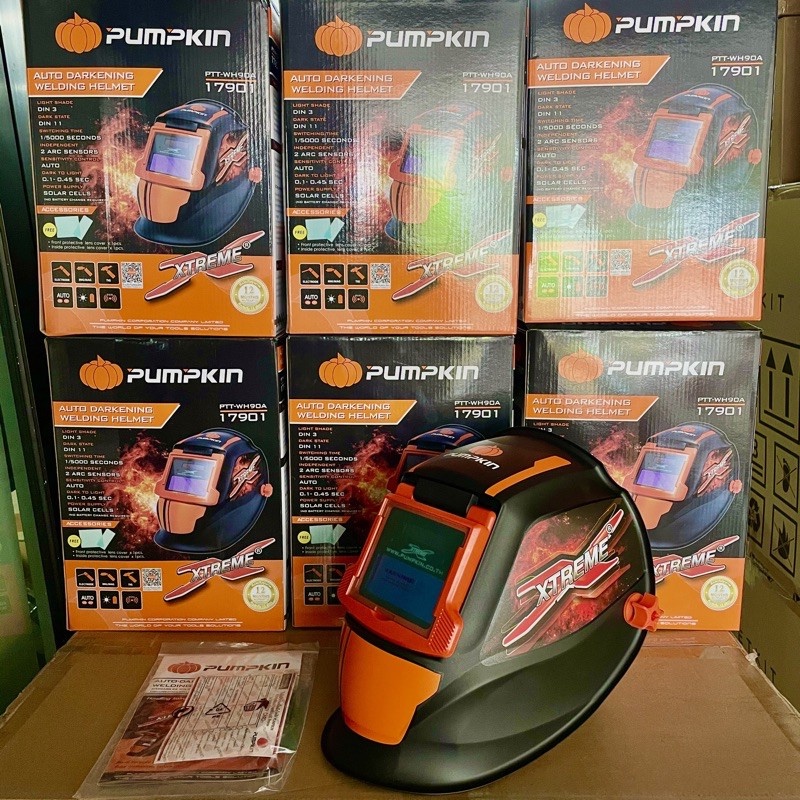 🔥ของแท้ ส่งด่วน🔥 หน้ากากเชื่อม Pumpkin Xtreme 17901 PTT-WH90A หน้ากากเชื่อมออโต้ ปรับแสงอัตโนมัติ - รูปที่ 4
