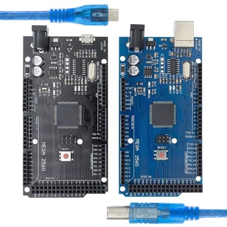 บอร์ดทดลอง MEGA2560 MEGA 2560 R3 (ATmega2560-16AU CH340G) AVR USB MEGA2560 PRO สําหรับ Arduino Expansion Board 16U2