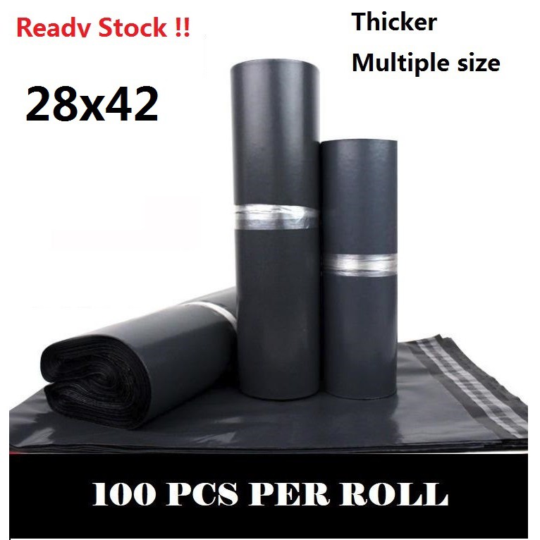 MERAH EP 28x42 GREY/RED/WHITE TABLE courier Bag/Packaging/courier/Flyer Parcel Mailr/จัดส่ง (100 ชิ้