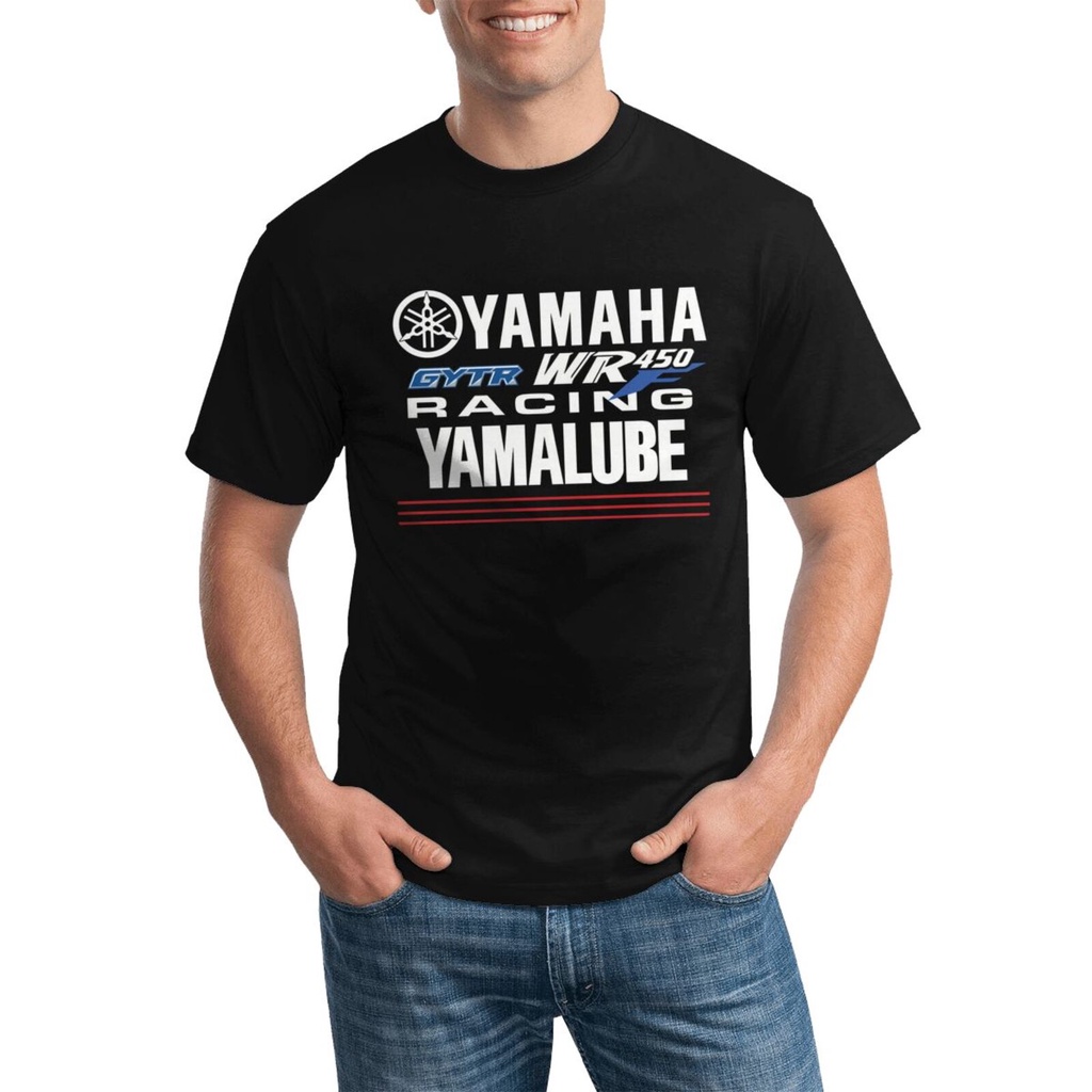 Casual Mens Tshirt Racing Gytr Wr450 Yamalube Yamaha Factory Racing คละสีได้