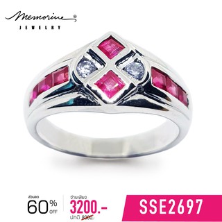 Memorine Jewelry แหวนเงินแท้ 925 ฝัง Ruby : SSE2697