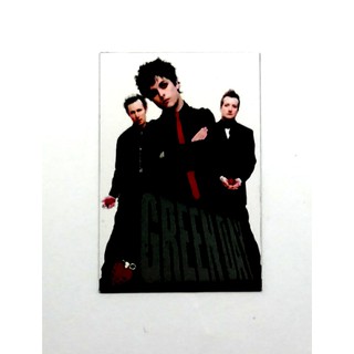 Green Day Magnet fridgeแผ่นแม่เหล็ก ติดตู้เย็น 4 คน 5 mm  Band Music Metal วงดนตรี งานสะสม ของขวัญของฝาก ที่ระลึก