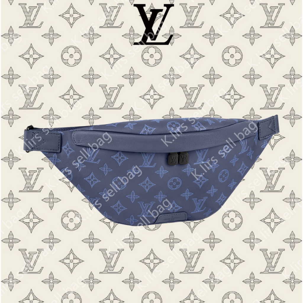 Louis Vuitton/ LV/ DISCOVERY กระเป๋าสะพายข้างใบเล็ก สีฟ้า/ กระเป๋าสะพายข้าง