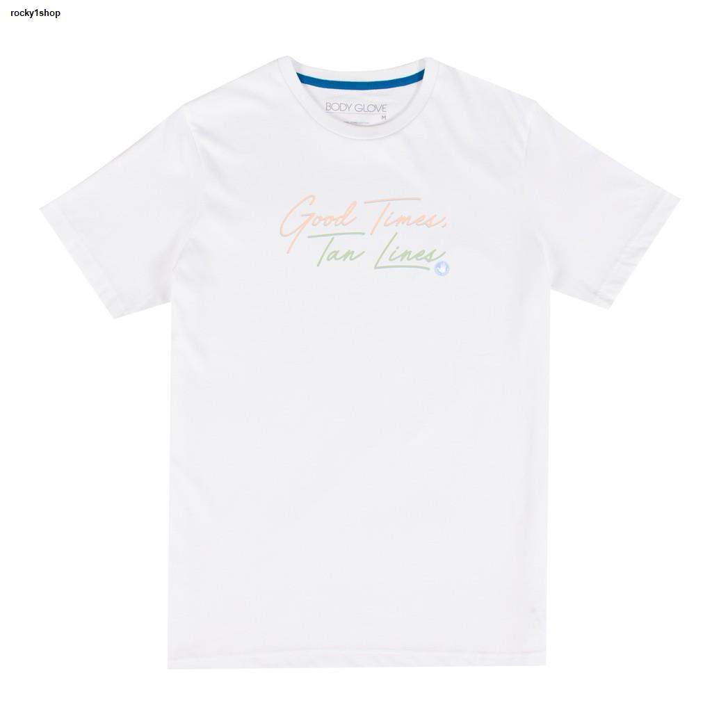 ในสต็อกส่งจากกรุงเทพฯBODY GLOVE Unisex Graphic Tee Cotton T-Shirt เสื้อยืด