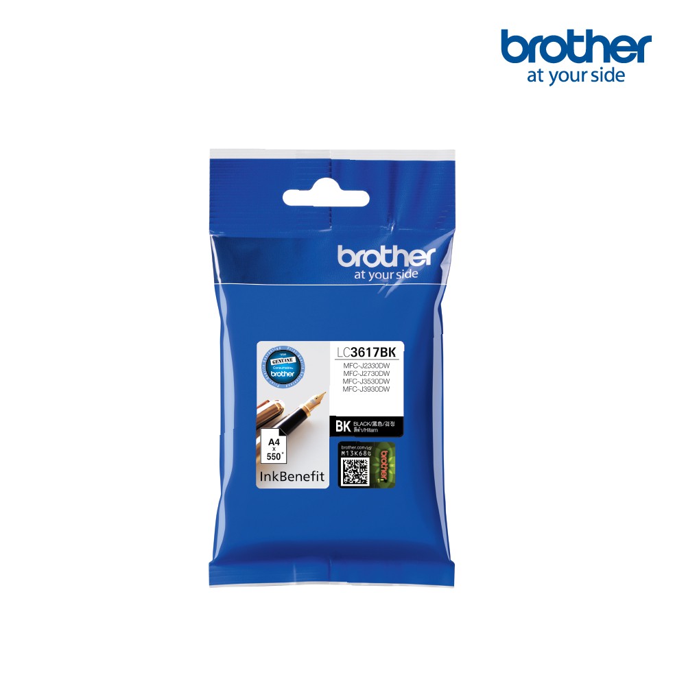 BROTHER INK  LC-3617 BLACK ของแท้สีดำ สำหรับเครื่อง BROTHER MFC-J2330DW/J2730DW, MFC-J3530DW, MFC-J3