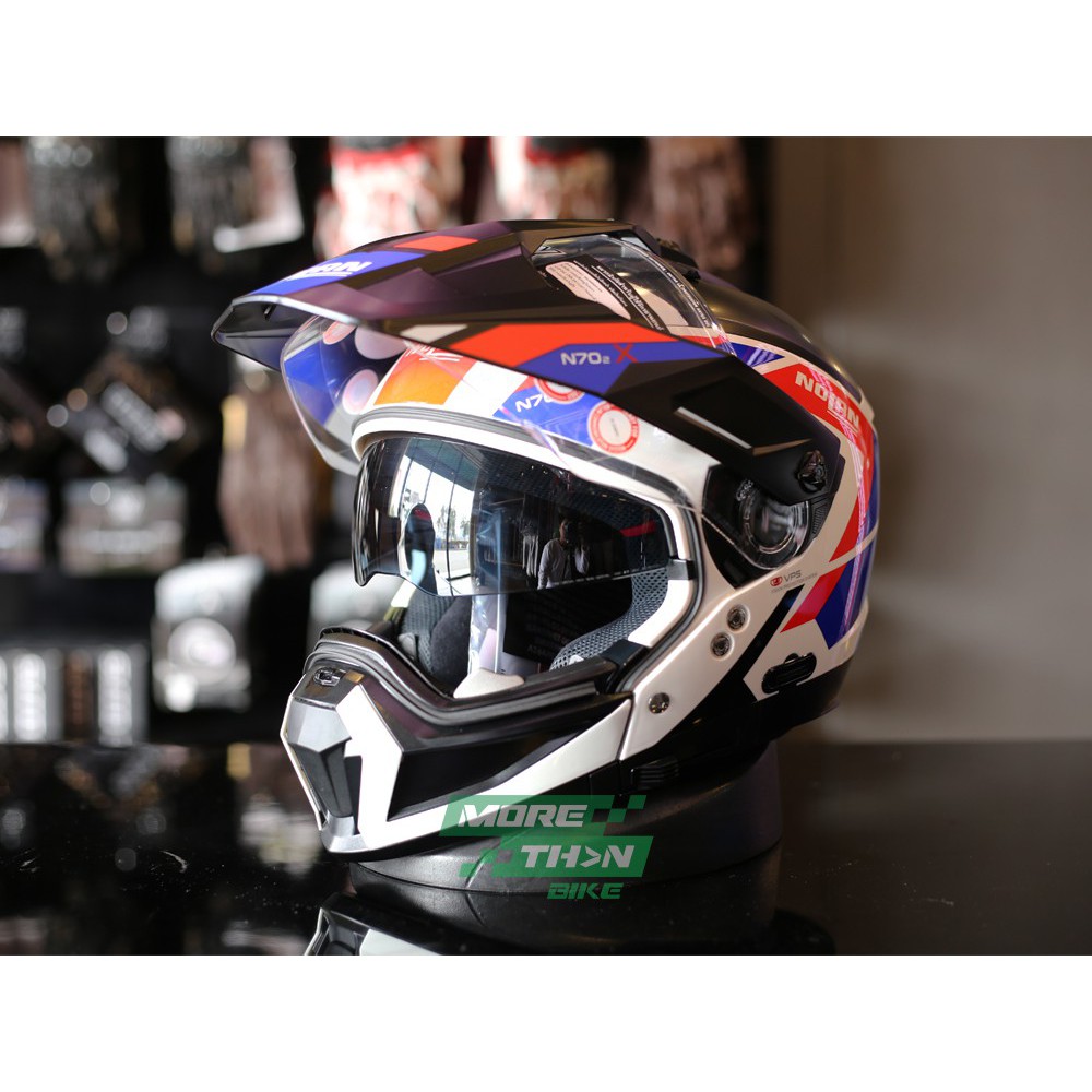 NOLAN N70-2 X CLASSIC GRANDES ALPES METAL WHITE