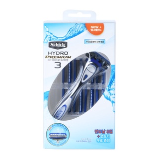 Schick Hydro Premium 3 มีดโกน 1 ด้ามจับ + 9 รีฟิล สําหรับผู้ชาย