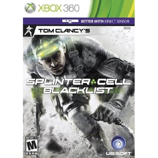 *2แผ่น Tom Clancys Splinter Cell Blacklist xbox360 แผ่นเกมxbox360 แผ่นไรท์เล่นได้กับเครื่องที่แปลง Splinter Cell xbox360