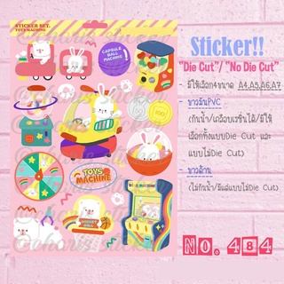 Sticker สติกเกอร์ A4/A5/A6 ไดคัท pvc กันน้ำอย่างดี ลาย Toys