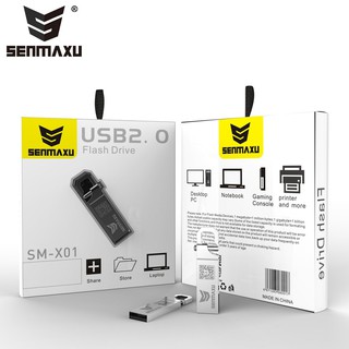 Flash Drive (8 GB) Senmaxu SM-X01 USB 2.0 Flash Drive  100MB/s -  (สีเทา)