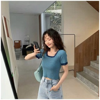 เสื้อไพมพรมผ้ายืดใส่สบายย❤