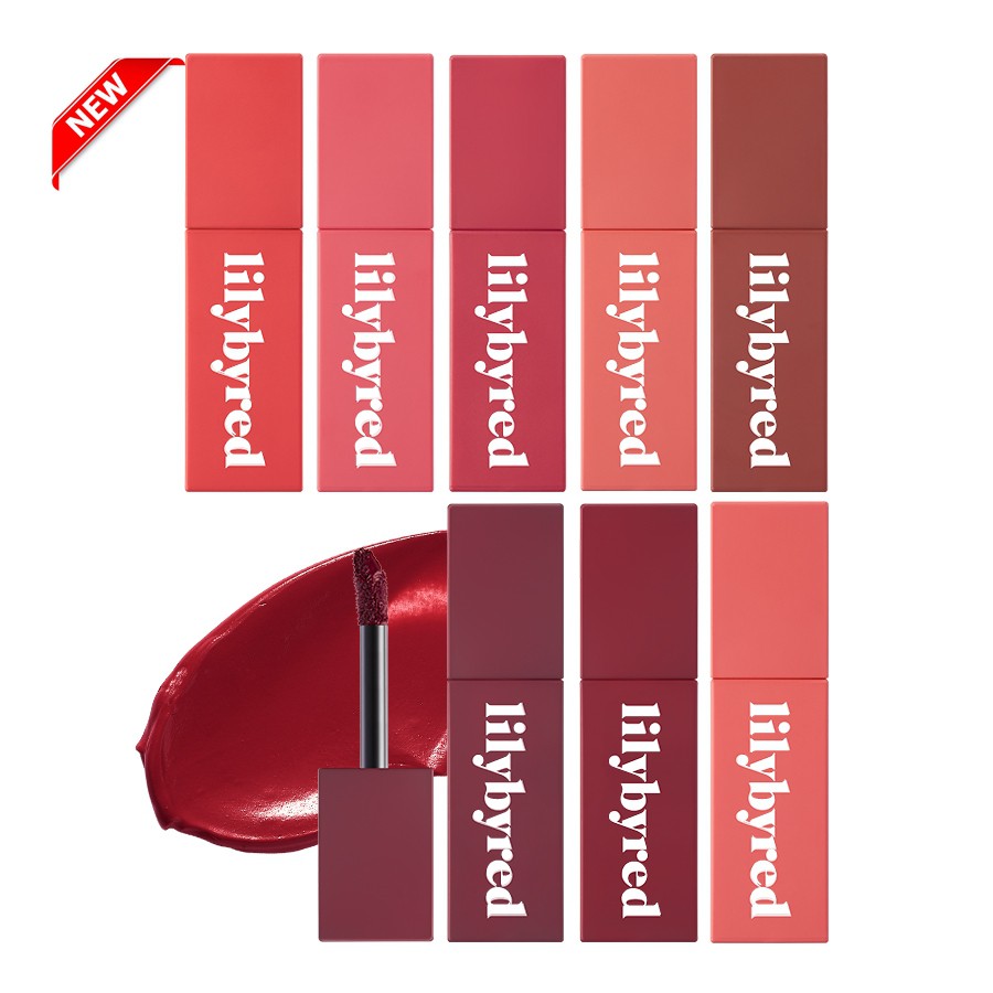 พร้อมส่ง!! ลิปเนื้อมูสเนียนนุ่มเหมือนวิปครีม Lilybyred Romantic Liar Mousse Tint