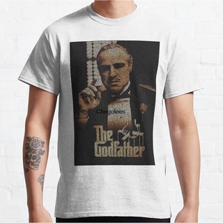 ROUNDคอลูกเรือNeckใหม่ เสื้อยืดลําลอง แขนสั้น พิมพ์ลายภาพยนต์ The Godfather Lhlgbp13Eafgeb95 สําหรับผู้ชาย-4XL