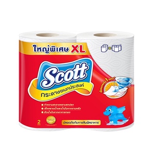 SCOTT สก๊อตต์ ทาวเวล บิ๊กโรล กระดาษอเนกประสงค์ แบบม้วน XL (แพ็ค 2 ม้วน)