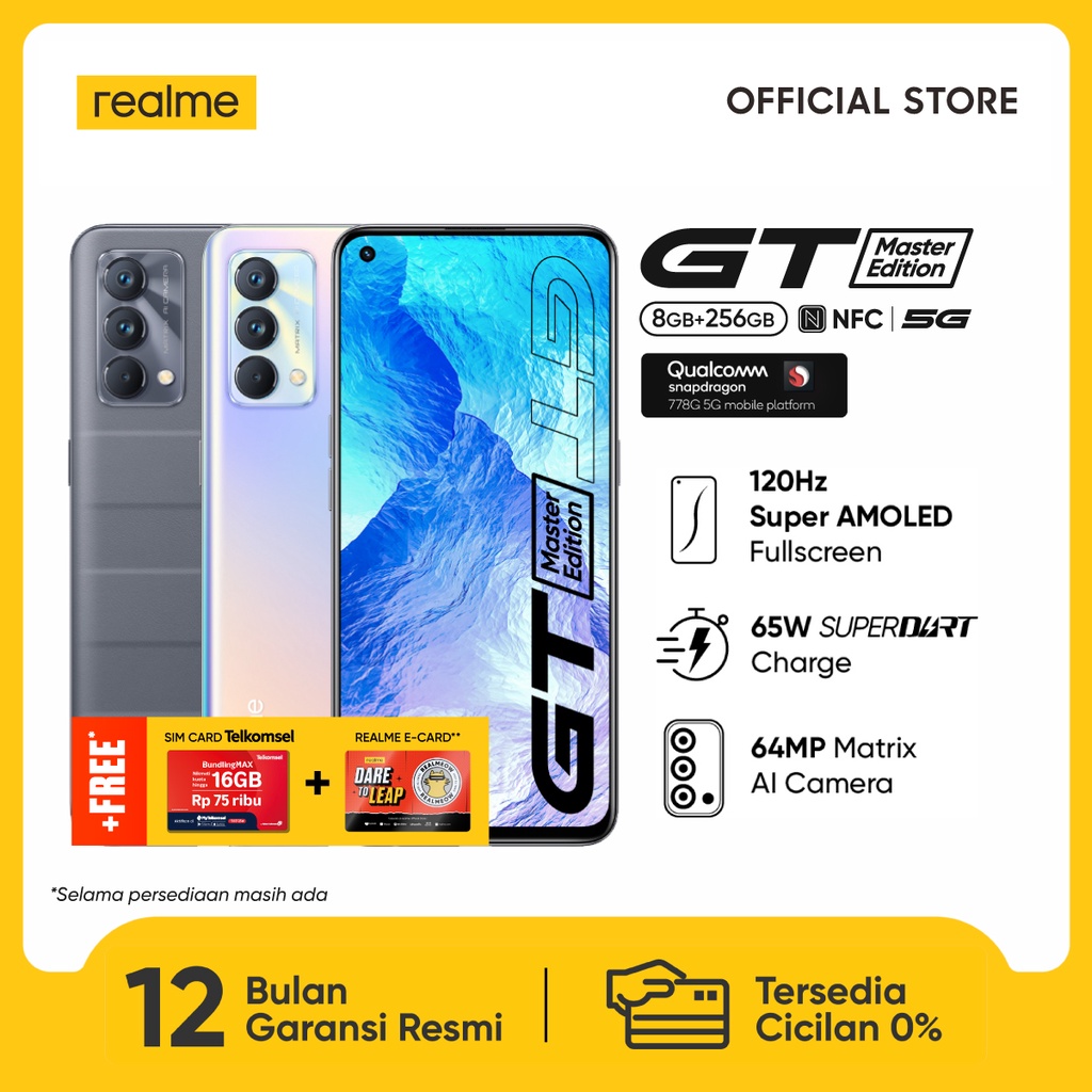 HP realme GT Master Edition [SD 778G 5G Processor, 120Hz Super AMOLED Display, 65W SuperDart Charge]