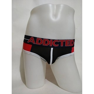 กางเกงในชาย Addicted Born Free Bikini  สีดำ-แดง