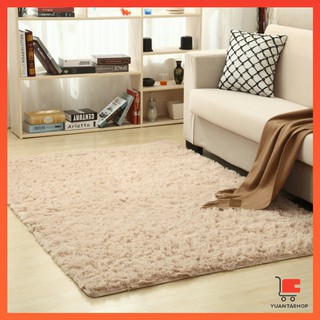 พรมขนยาว "ฟูฟู" ขนนุ่ม พรมตกแต่งบ้าน  พรมปูพื้นห้องรับแขก ห้องนอน carpet