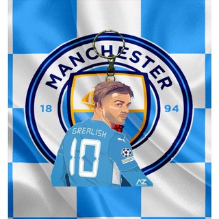 พวงกุญแจอะคริลิค รูปฟุตบอล Grealish Manchester city achrilyc