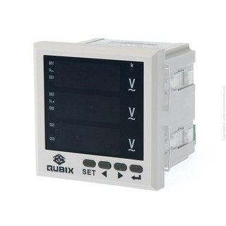 โวลต์มิเตอร์ดิจิตอล 3 บรรทัด QUBIX