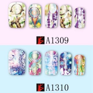 (ถูกมาก) Tattoo Nail ติดเล็บ ชุดลายห่วงดักฝัน