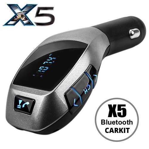 ราคา X5 Wireless Bluetooth Car Charger kit ที่ชาร์จแบตมือถือในรถยนต์