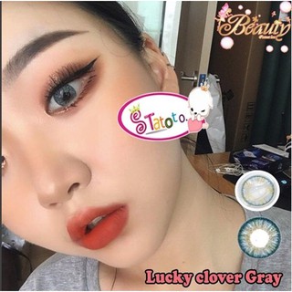 lucky Clover Gray TATOTO Contact Lenses บิ๊กอาย #203