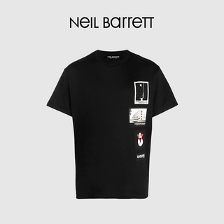 เสื้อยืดแขนสั้น พิมพ์ลาย NEIL BARRETT Neo Bennett แฟชั่นฤดูร้อน สําหรับผู้ชายS-5XL