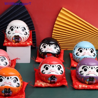 [WillBesugarT] กระปุกออมสินเซรามิก รูปตุ๊กตา Daruma นําโชค สไตล์ญี่ปุ่น สําหรับประดับตกแต่ง