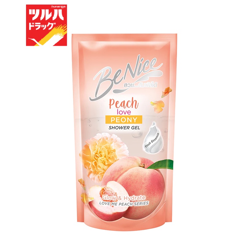 บีไนซ์ ชาวเวอร์ เจล พีช เลิฟ พีโอนี่ 400มล ถุงเติม/BeNice Love Me Peach Shower Gel Peach Love Peony 400ml  refill