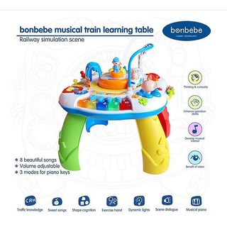 🌟มีโค๊ดลด🌟 Bonbebe Train learning table โต๊ะกิจกรรมรถไฟ แบรนแท้100℅