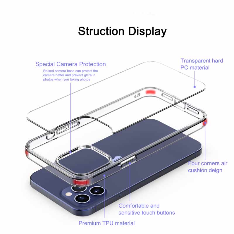 เคสไอโฟน Blue Box Casing for iPhone 12/12 Pro (6.1)Crystal Case by Studio 7 Esob