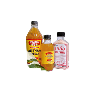 Apple Cider Vinegar แอปเปิ้ลไซเดอร์ (ACV+เกลือชมพู) สูตรดีท็อกซ์ ลดหน้าท้องและทำให้ระบบขับถ่าย