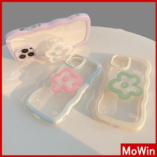 Mowin - เข้ากันได้สำหรับ เคสไอโฟน เคสไอโฟน11 เคสโทรศัพท์ iphone 14 pro max 14 Plus เคส iPhone พร้อม ที่วางโทรศัพท์ ขาตั้งพับได้น่ารัก 2 ใน 1 เคสใส TPU ถุงลมนิรภัยกันกระแทกกล้องป้องกันสีลูกกวาดสำหรับ iPhone 14 Pro Max 14 Plus 13 Pro Max 12 11 XR 7Plus