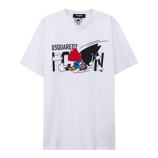 [S-5XL]Dsquared2/d2 เสื้อยืดลําลอง ผ้าฝ้าย แขนสั้น แฟชั่นฤดูร้อน สําหรับผู้ชาย