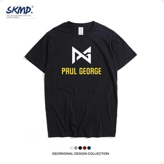 [COD]เสื้อยืดแขนสั้น พิมพ์ลายนักบาสเก็ตบอล Thunder Paul George สําหรับผู้ชายS-5XL