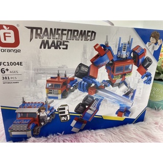 🌈ของเล่น ของเล่นตัวต่อ ตัวต่อหุ่นยนต์ Transformed Mars ตัวต่อรถ ตัวต่อแปลงร่าง ของขวัญ ของเล่นเสริมพัฒนาการ