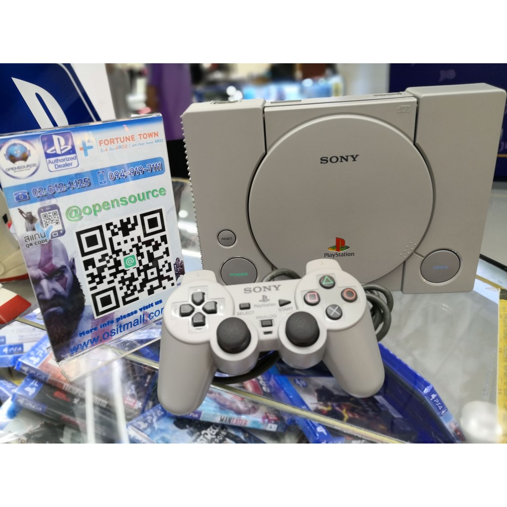 PSONE PS1 Playstation รุ่นแรก + เกมแผ่นแท้ 3เกม [ไฟญี่ปุ่น 110V เล่นแท้ ] สินค้ามือสอง สินค้าสภาพนางฟ้า สินค้าพร้อมส่ง