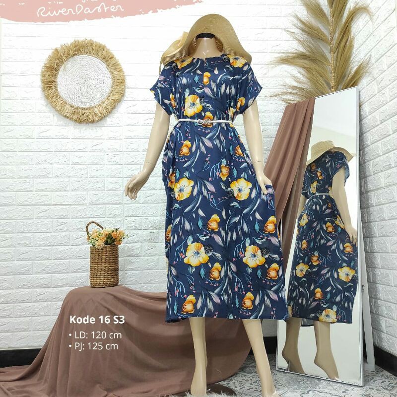 Jannah River Daster 16S3 เครื่องปิ้งขนมปังแม่น้ํา DasterpremiumRayonViscose